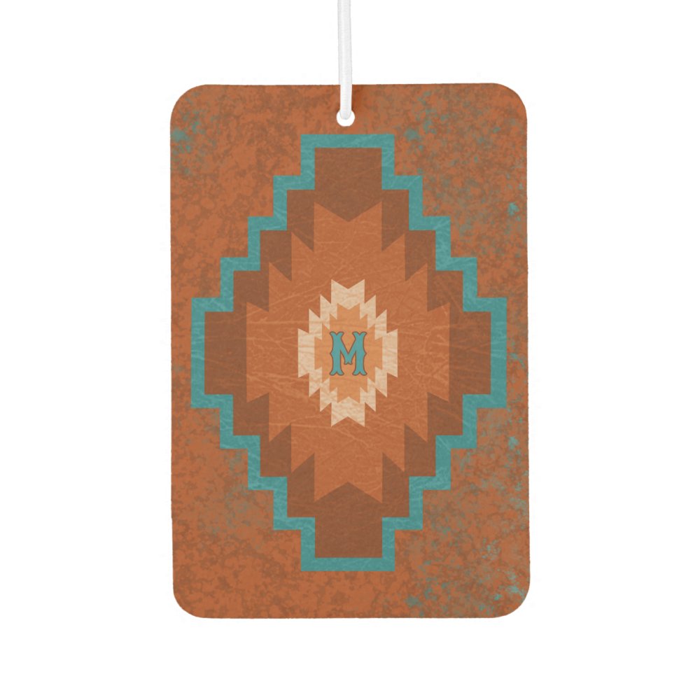 Southwest Canyons Geometric Diamond Custom Initial Air Freshener