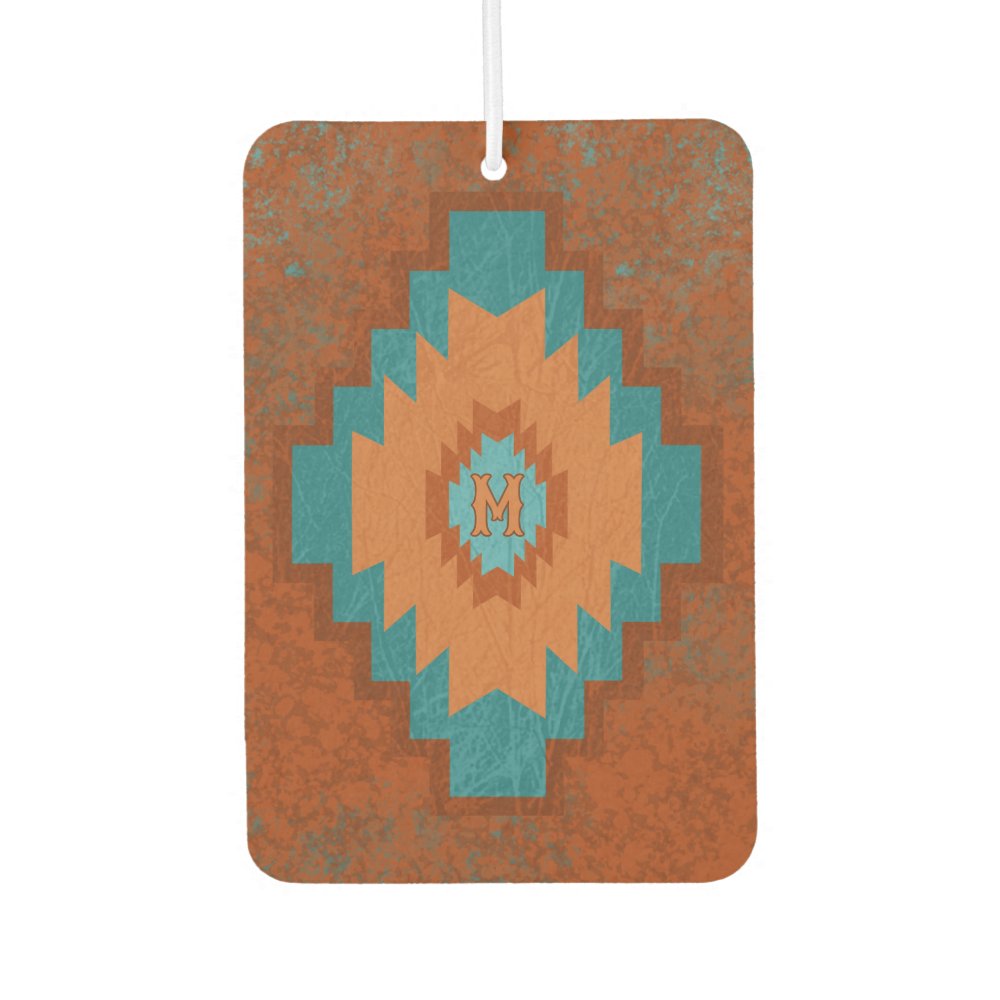 Southwest Canyons Geometric Diamond Custom Initial Air Freshener