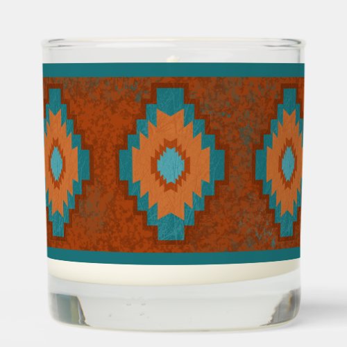 Southwest Canyons Geometric Diamond Design Scented Candle