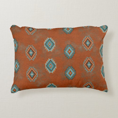 Southwest Canyons Geometric Pattern Accent Pillow