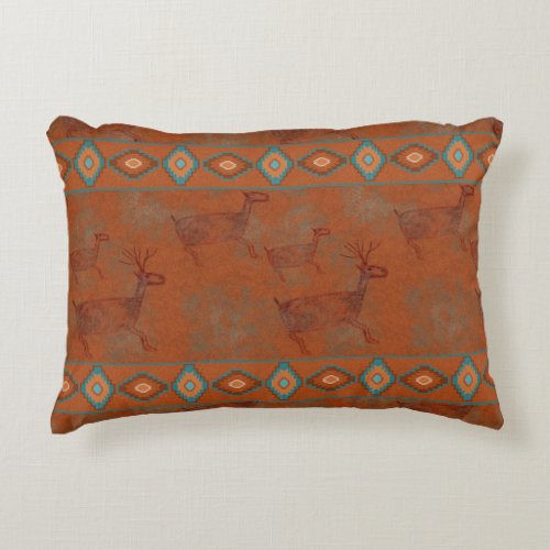 Southwest Canyons Petroglyphs Accent Pillow