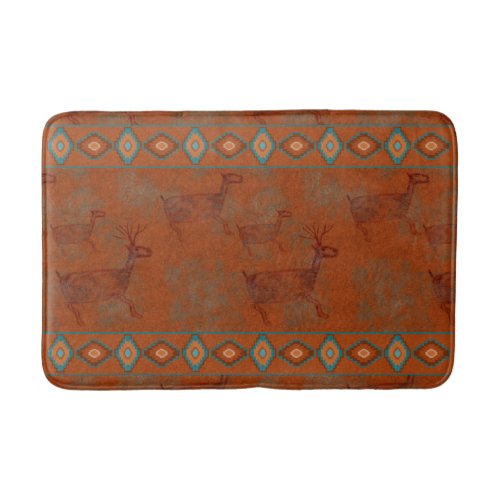 Southwest Canyons Petroglyphs Bathroom Mat