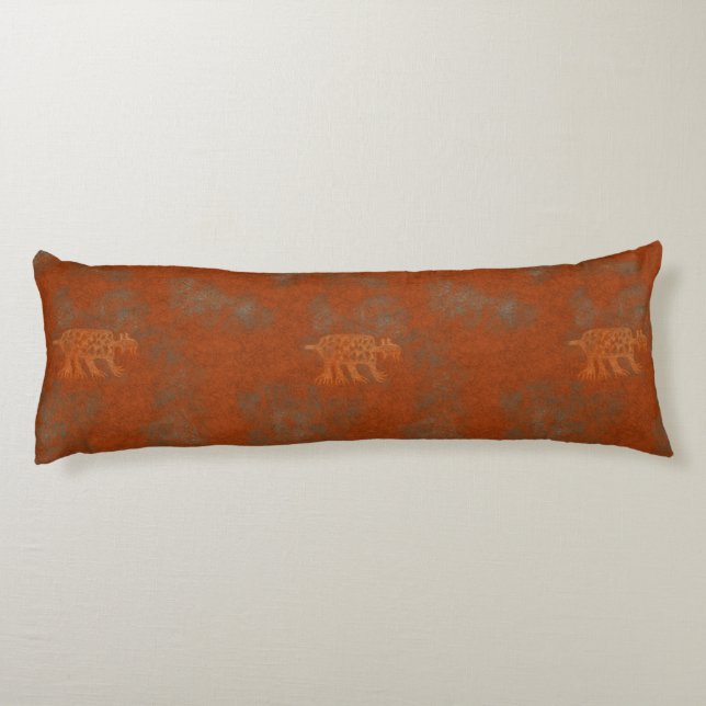 Southwest Canyons Petroglyphs Body Pillow (Back)