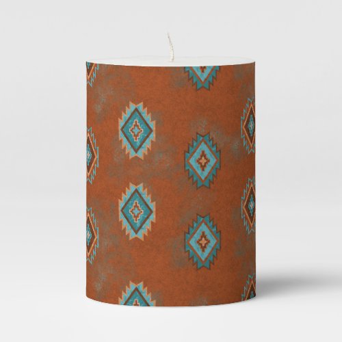 Southwest Canyons Petroglyphs Pillar Candle