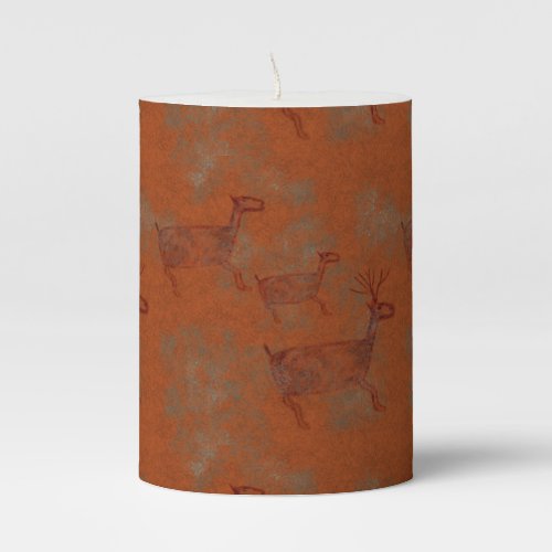 Southwest Canyons Petroglyphs Pillar Candle