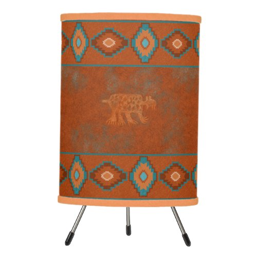 Southwest Canyons Petroglyphs Tripod Lamp