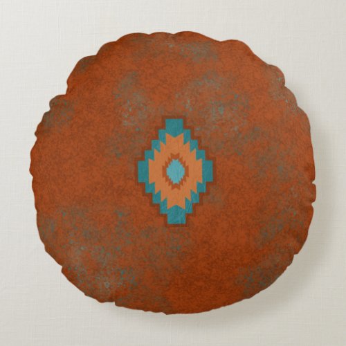 Southwest Canyons Round Pillow