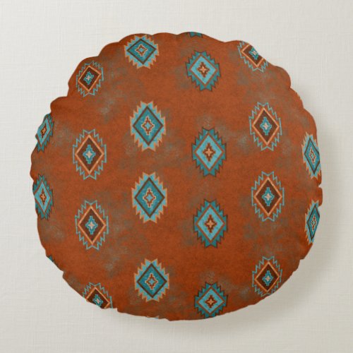 Southwest Canyons Round Pillow