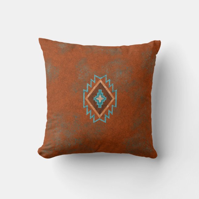 Southwest Canyons Throw Pillow (Front)