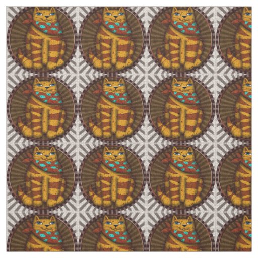 Southwest Cat Fabric