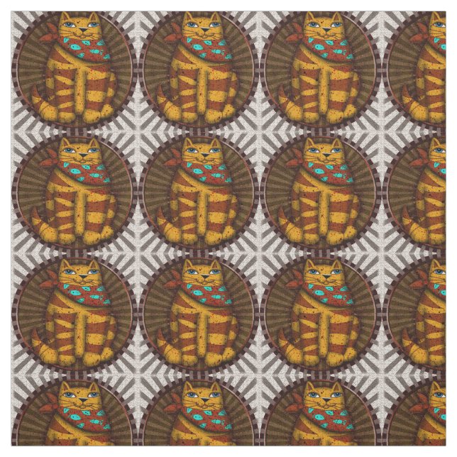 Southwest Cat Fabric (Swatch)