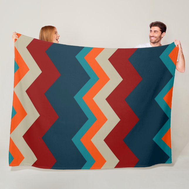 Southwest Chevron Fleece Blanket (In Situ)