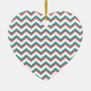 Southwest Chevron Pattern Ceramic Ornament