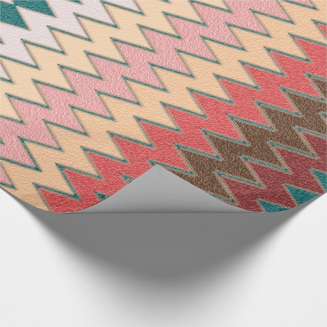 Southwest Chevron Zigzag Wrapping Paper (Corner)