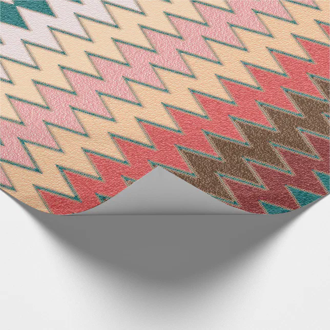 Southwest Chevron Zigzag Wrapping Paper Zazzle