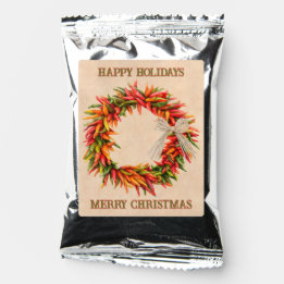 Southwest Chile Pepper Wreath Personalized Coffee Drink Mix