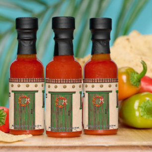 Southwest Chile Peppers Adobe House Personalized Hot Sauces