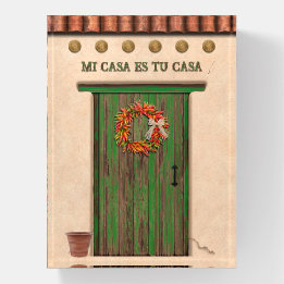 Southwest Chile Ristra Wreath Door Personalized Paperweight
