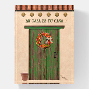 Southwest Chile Ristra Wreath Door Personalized Paperweight