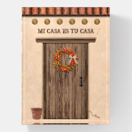 Southwest Chile Ristra Wreath Door Personalized Paperweight