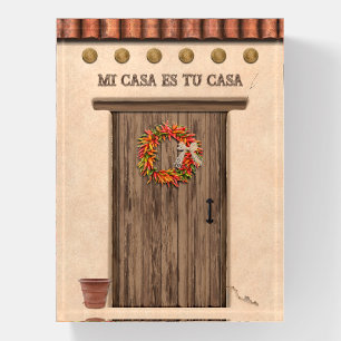 Southwest Chile Ristra Wreath Door Personalized Paperweight