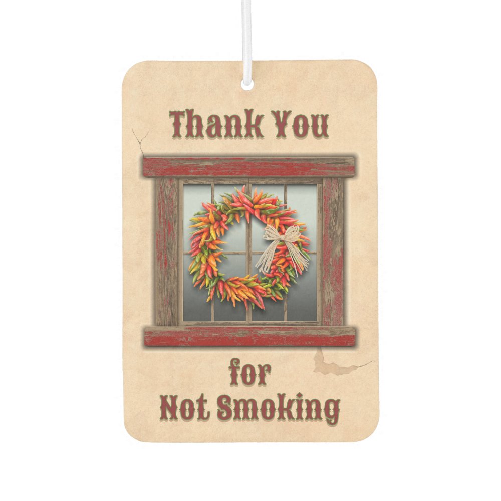 Southwest Chile Ristra Wreath Red Window Custom Air Freshener