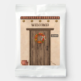 Southwest Chile Wreath on Door Personalized  Hot Chocolate Drink Mix