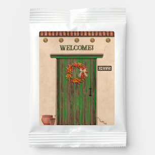 Southwest Chile Wreath on Door Personalized  Margarita Drink Mix