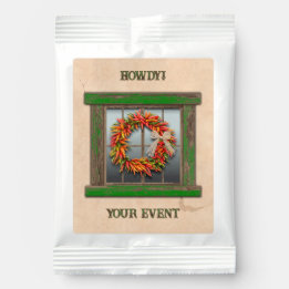 Southwest Chile Wreath on Window Personalized Lemonade Drink Mix