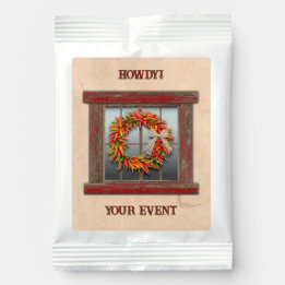 Southwest Chile Wreath on Window Personalized Margarita Drink Mix