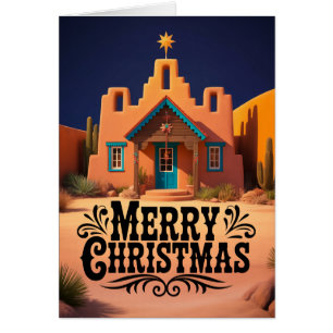 Southwest Christmas Scene Desert Night Cards
