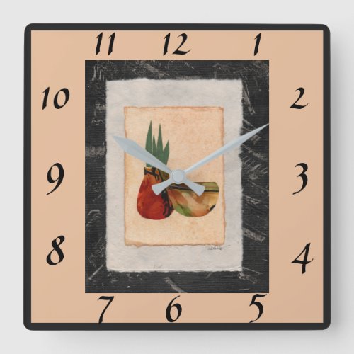 Southwest Collage Square 2 Square Wall Clock