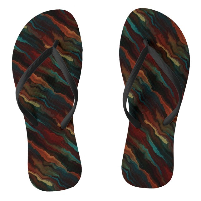 Southwest Color Blend Flip Flops (Footbed)