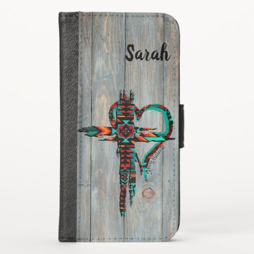 Southwest Cross And Heart iPhone Wallet Case