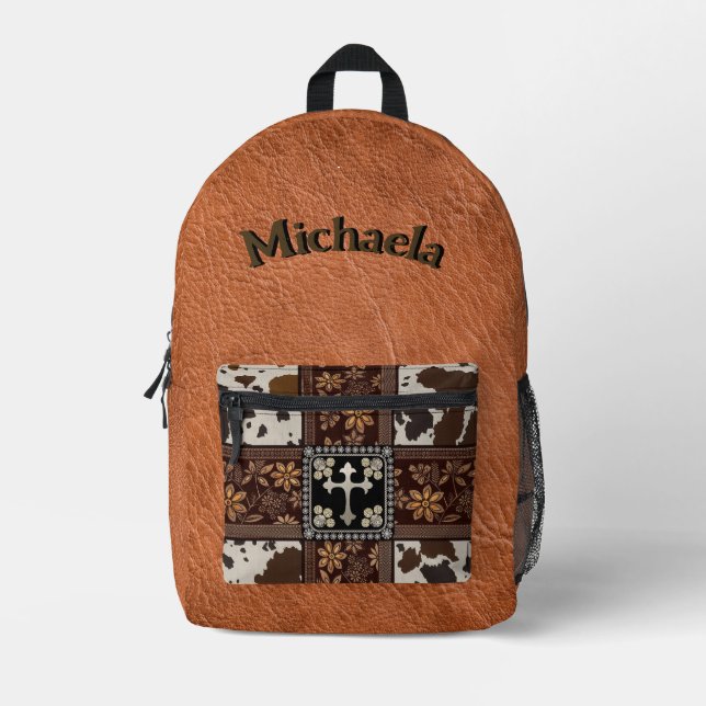 Southwest Cross Print Cut Sew Bag (Front)