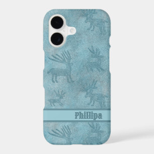 Southwest Deer Rock Drawing Design Personalized iPhone 17 Case