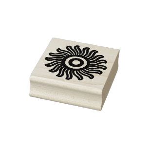Southwest Del Sol Design Rubber Stamp