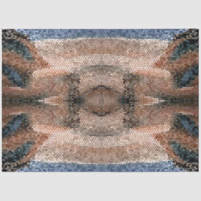 Southwest Desert Mosaic Background Decoupage Tissue Paper (Front)