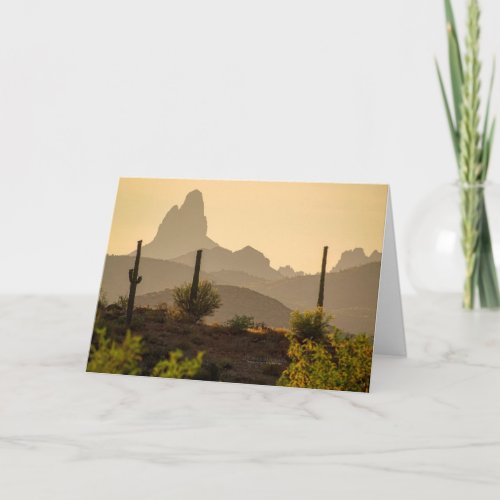 Southwest Desert Mountain Weavers Needle Arizona Card