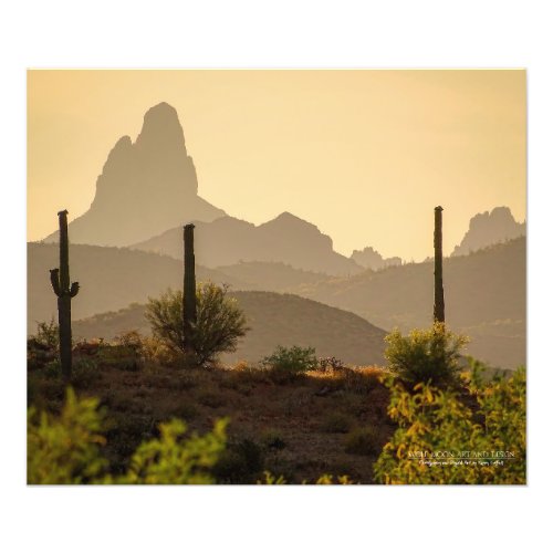 Southwest Desert Mountains Weavers Needle Arizona Photo Print