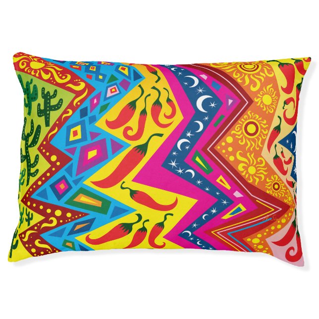 Southwest Desert Pattern Pet Bed (Front)