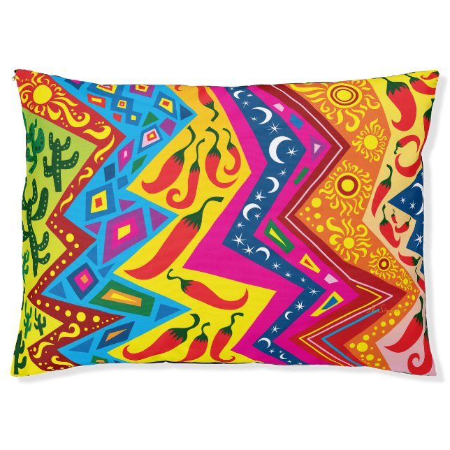 Southwest Desert Pattern Pet Bed (Front)