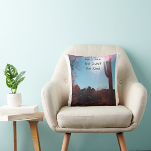 Southwest desert philosophy throw pillow