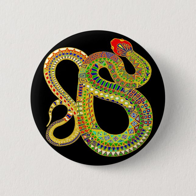 Southwest Desert Rattler Button (Front)