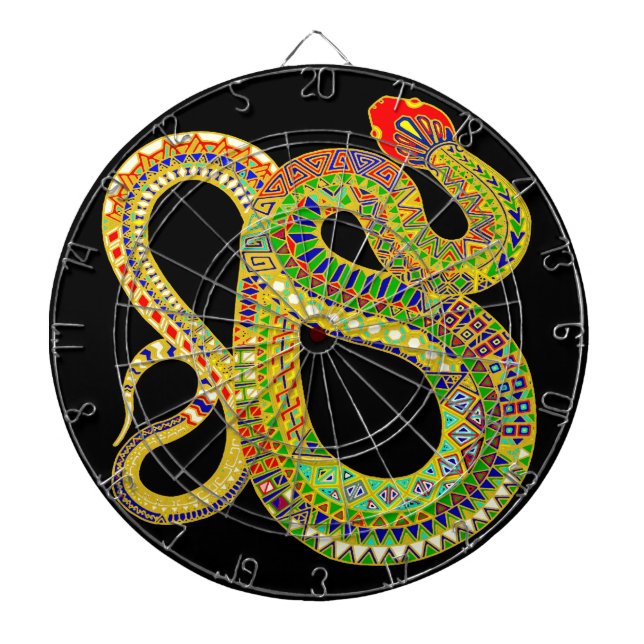 Southwest Desert Rattler Dart Board (Front)