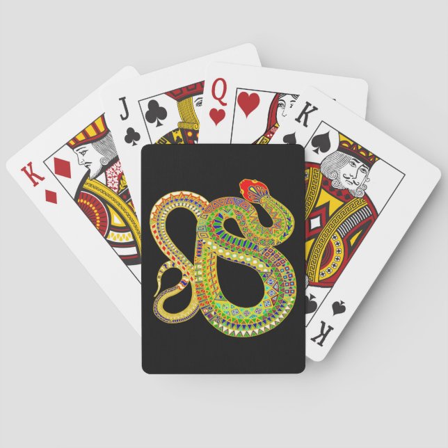 Southwest Desert Rattler Poker Cards (Back)
