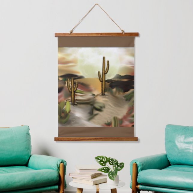 Southwest Desert Sunrise Abstract Art Hanging Tapestry (Living Room)