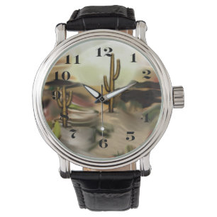 Southwest Desert Sunrise Abstract Art Watch