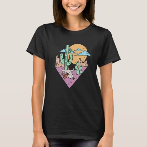 Southwest Desert Vibes, Wild West Cactus for Weste T-Shirt