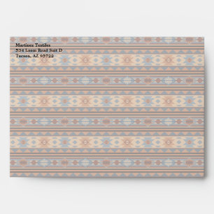 Southwest Design Adobe Gray Brown Tribal Pattern Envelope